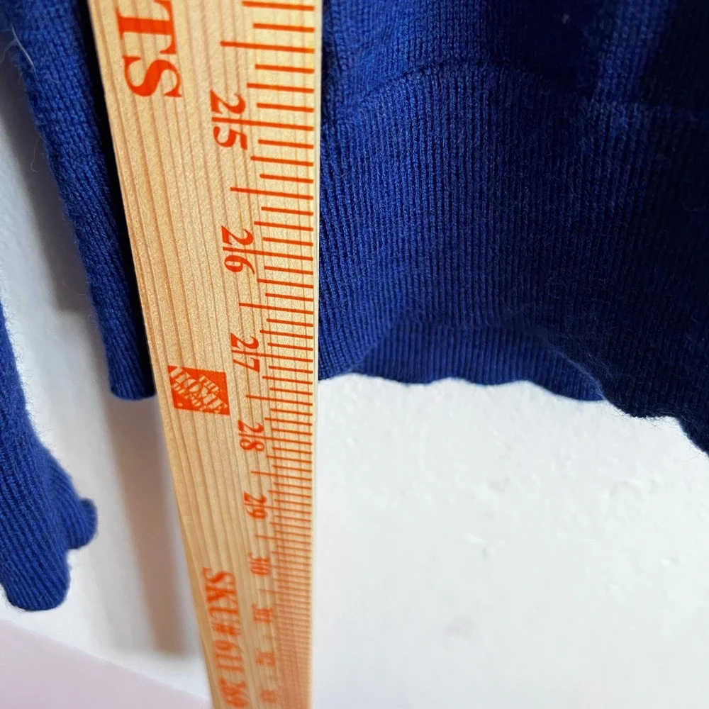Banana Republic Mens Medium Sweater Blue Italian‎ Merino Yarn by Baruffa Wool